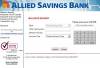 Picture of Allied Savings Bank ATM Card Balance Inquiry Online