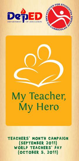 Picture of 2011 Teachers' Month Campaign and World Teachers' Day