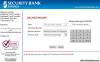 Picture of Security Bank Savings ATM Card Balance Inquiry Online