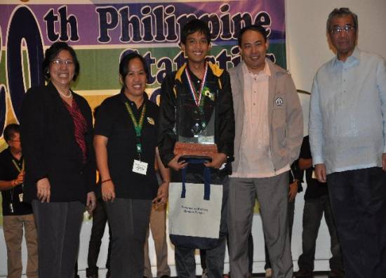 Picture of Zamboanga student bags 20th Philippine Statistics Quiz championship trophy
