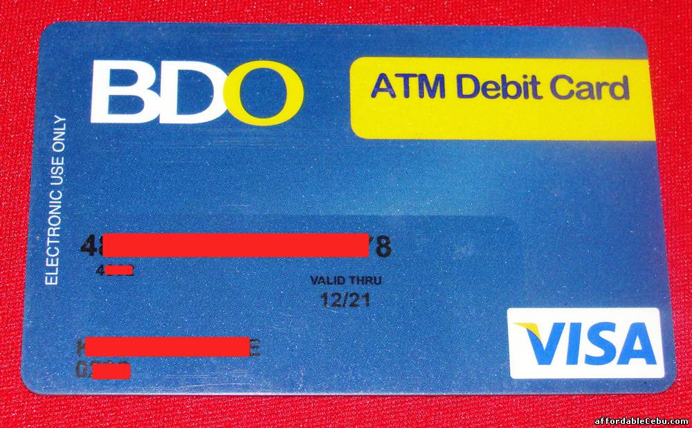 Requirements for Opening an ATM Account in BDO - Banking 25011