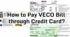 Picture of How to Pay VECO Bill through Credit Card?