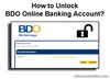 Picture of How to Unlock BDO Online Banking Account?