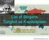 Picture of List of Slogans about Kapayapaan (The Best Slogans Made For You)