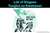 Picture of Mga Slogan Tungkol sa Karahasan