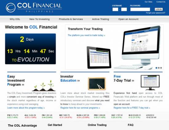 Picture of COL Financial Group changes it website